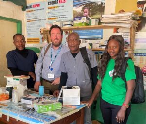 St Francis Hospital staff with Dr Niall Campbell